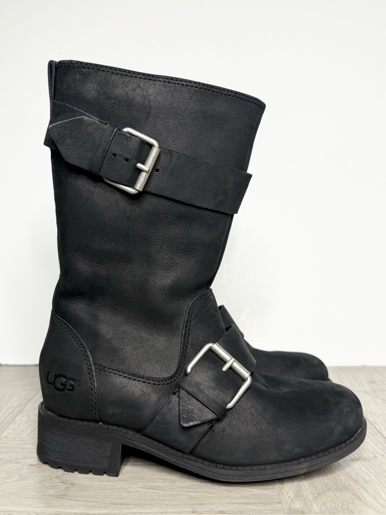 Ugg Chancy Black Nubuck Boot 5